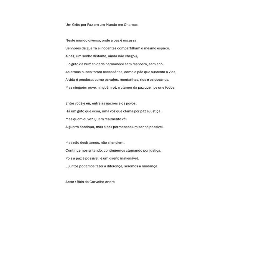 Poema de Ràís de Carvalho André